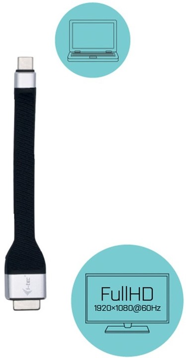 Konvertues i-tec, USB-C - VGA, 1920 x 1080p/60 Hz