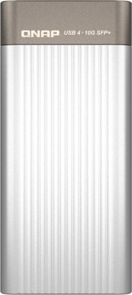 Adapter rrjeti QNAP USB 4 Type C në 10GbE SFP Plus, 10000 Mbit/s, gri