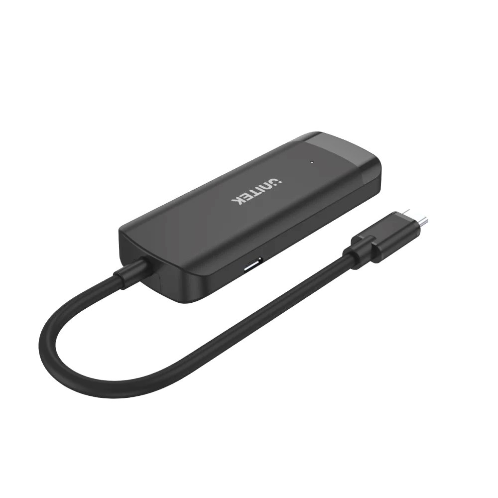 Qendër USB-C Unitek H1110B, 3x USB-A 3.1, HDMI 4K, e zezë
