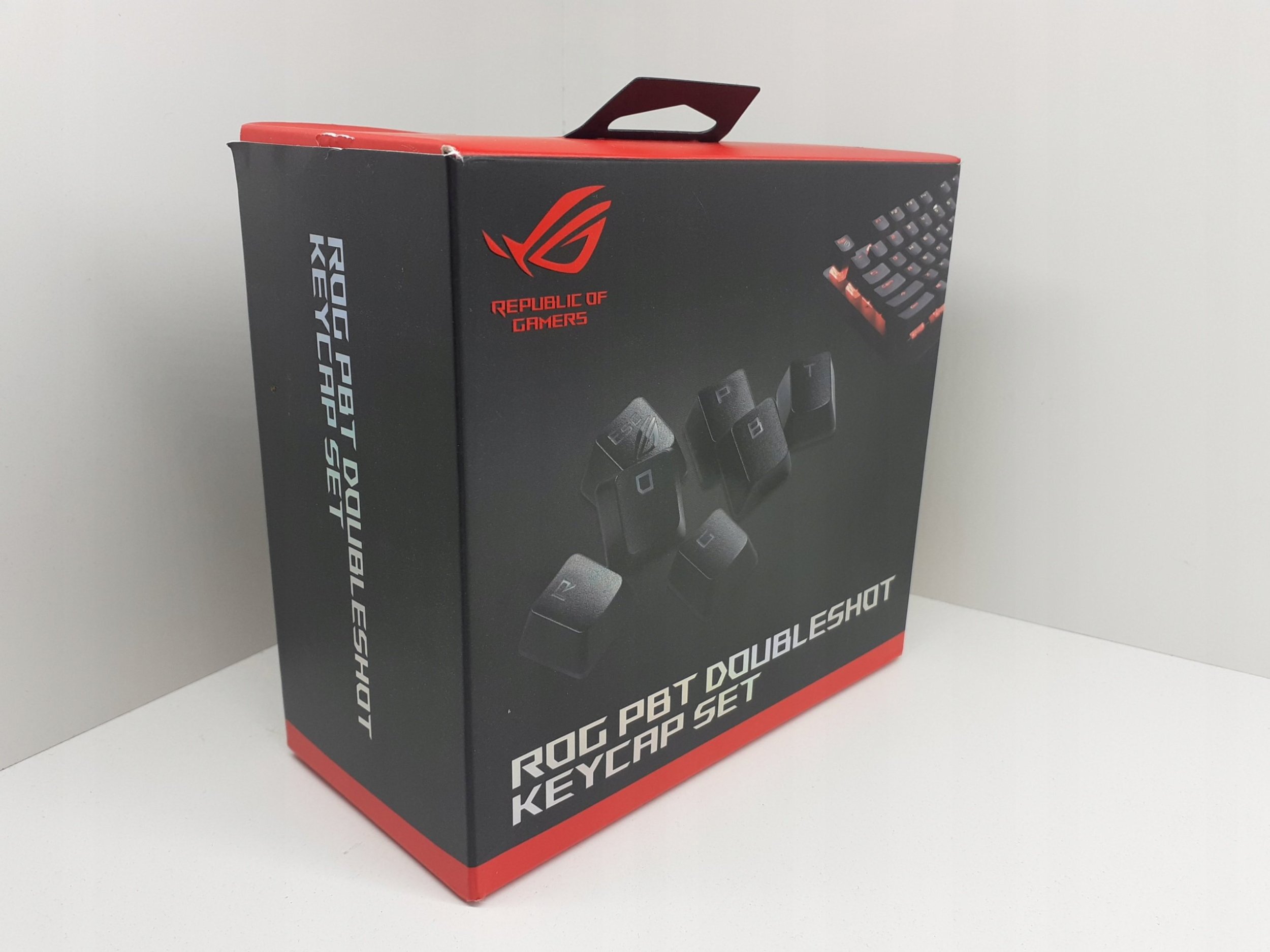 Kapakë tastiere ASUS ROG PBT AC03, për tastierë mekanike, doubleshot, të zezë
