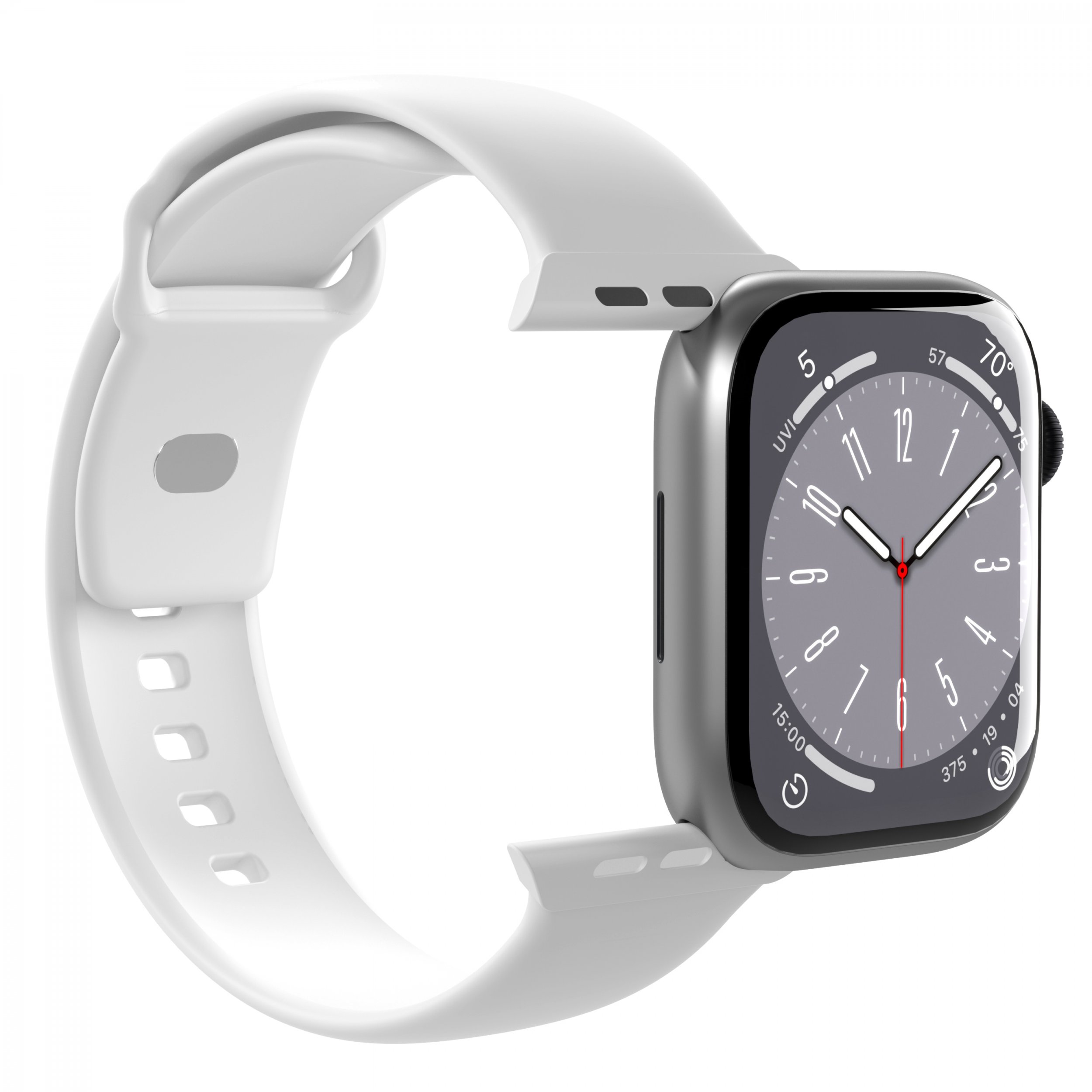 Rrip ore Puro ICON Band për Apple Watch 40/41mm, S/M dhe M/L, i bardhë