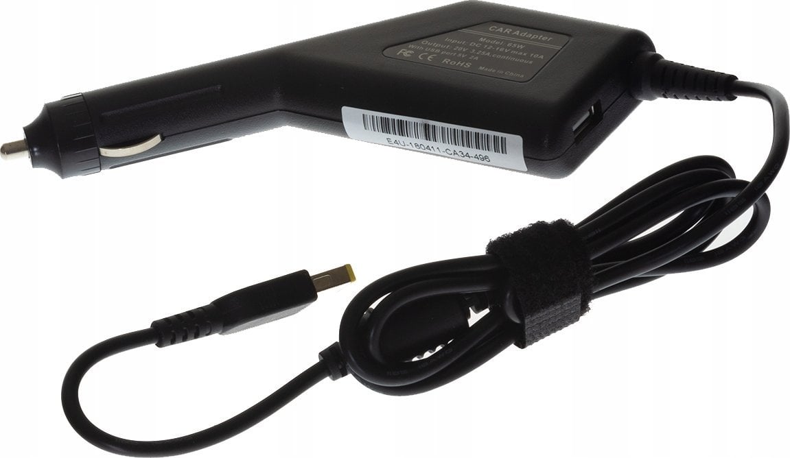 Adaptor makinë për laptop Energy4U CA34, 20V 3.25A 65W, për Lenovo Ideapad Flex Yoga, konektor katror