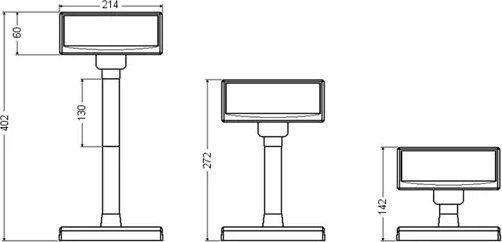 Display klienti Virtuos FV-2030B, VFD 2x20, RS232, i zi