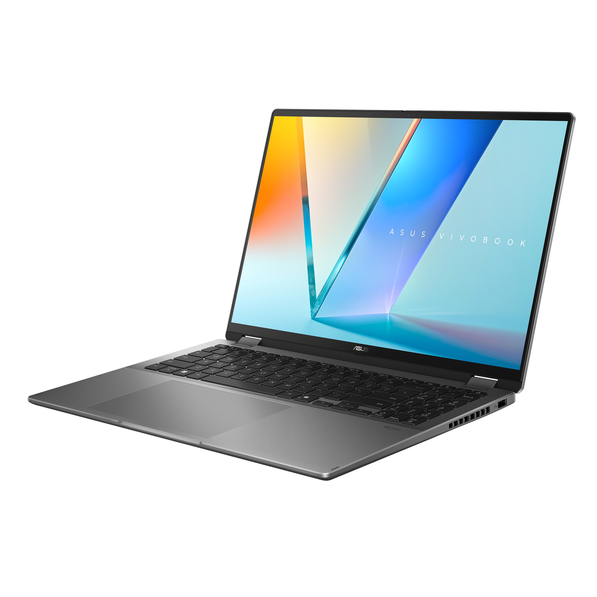 Laptop 2 në 1 ASUS Vivobook Flip 16 OLED TP3607SH, 16", Intel Core Ultra 7, 16GB RAM, 1TB SSD, NVIDIA GeForce RTX 5050, i hirtë