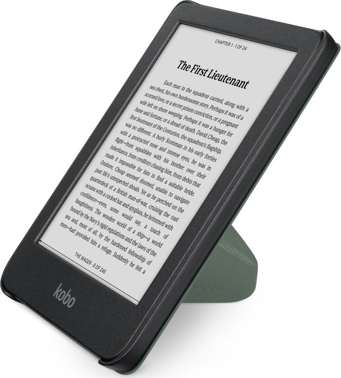 Mbulesë për lexues elektronik Kobo SleepCover Clara Colour dhe Clara BW, funksion sleep, Misty Green