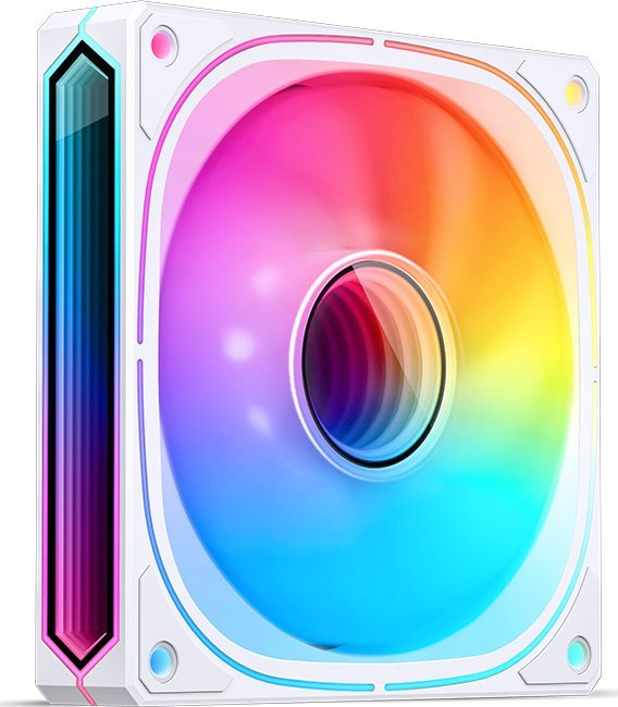 Ventilator PC Jonsbo FR-505, 120mm, ARGB 5V 3pin, i bardhë