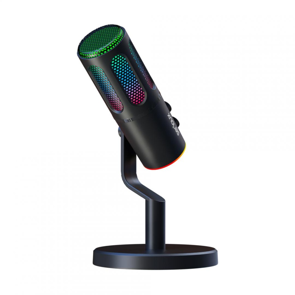 Mikrofon desktop Serioux SRXM-MIC-SU8, me kabllo, i zi