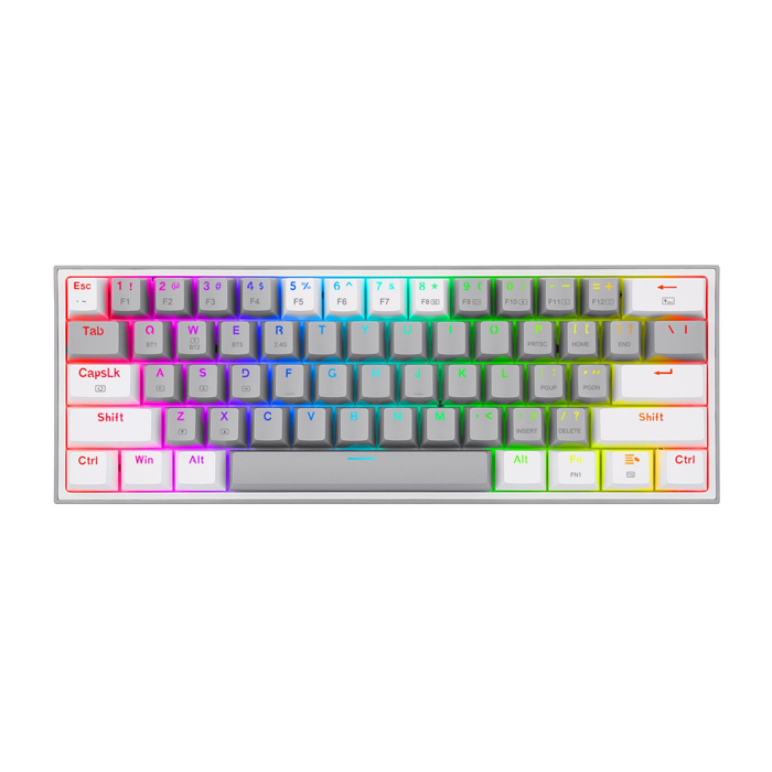 Tastierë lojrash mekanike me valë/tela REDRAGON Fizz Pro E Bardh / e Hirte K616 RGB
