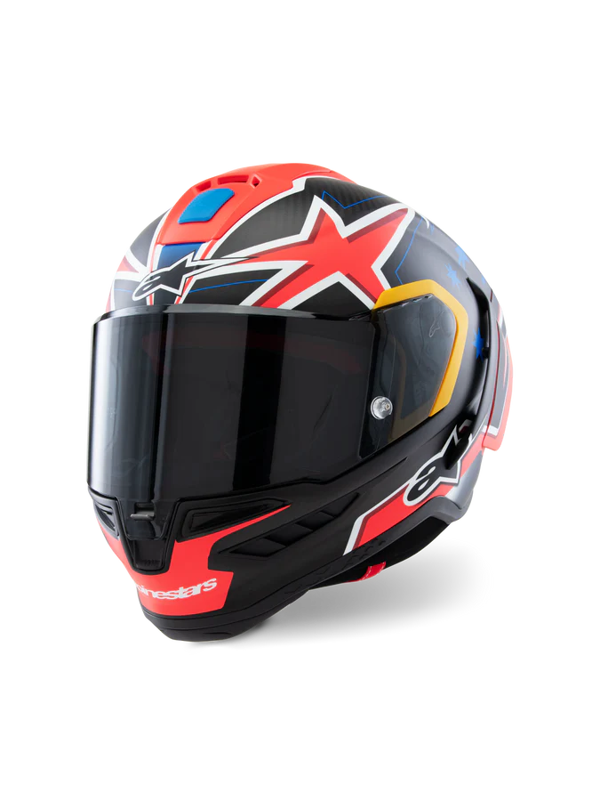 Helmetë moto Alpinestars Supertech R10 SR-10, karboni, garash, e zezë
