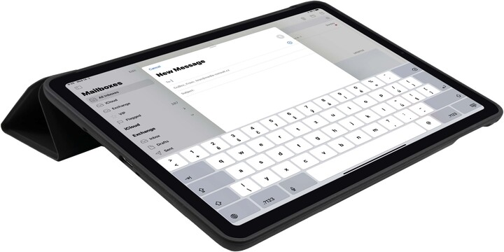 Mbrojtëse FIXED Padcover me mbështetëse për Apple iPad (2018) / iPad (2017) / Air, Sleep & Wake, e zezë
