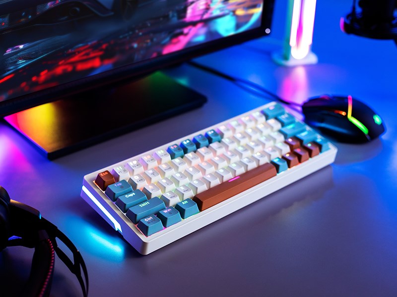 Tastierë mekanike Gaming Tracer GAMEZONE EVO3, USB, RGB, e bardhë
