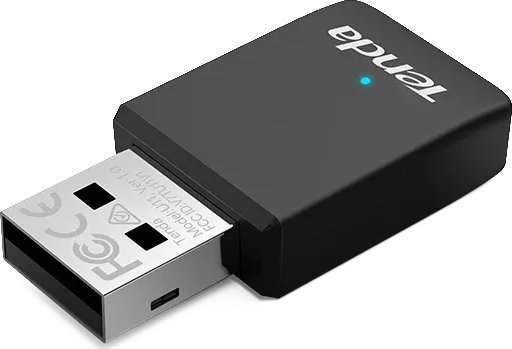 Kарта за безжична мрежа Tenda U11, USB, Wi‑Fi 6, црна