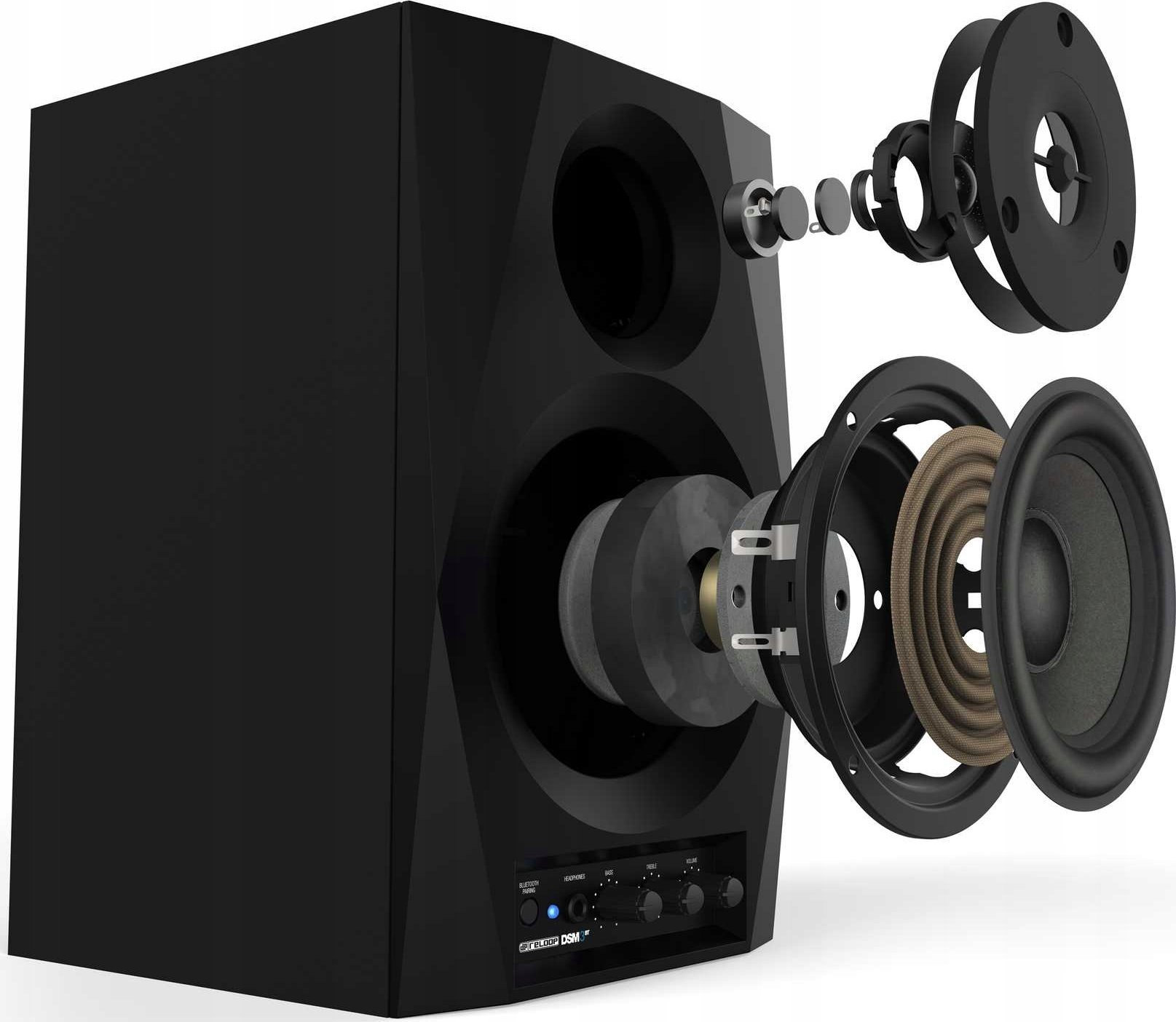 Kaltoparlant monitori Reloop DSM-3-BT, me Bluetooth, i zi