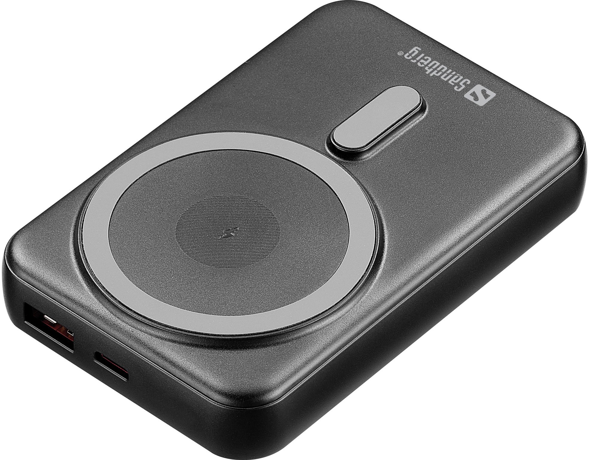 Powerbank безжичен Sandberg Magnet 10000mAh, MagSafe, 22.5W, црна