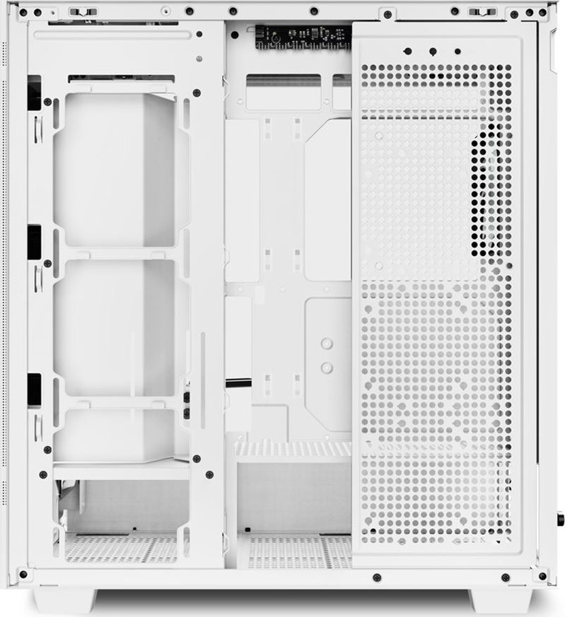 Куќиште за компјутер Sharkoon Rebel C50 ARGB, бело, Midi Tower