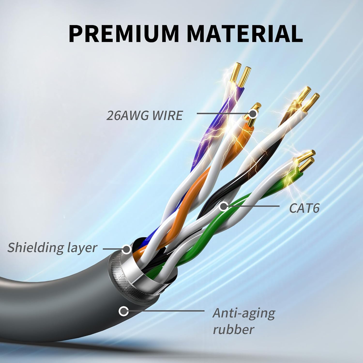 Kabllo për Starlink Lucmo Gen 3 Standard Generation 3, 23m, i zi