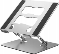 Stendë alumini për laptop dhe tablet, e rregullueshme, 10–17", gri