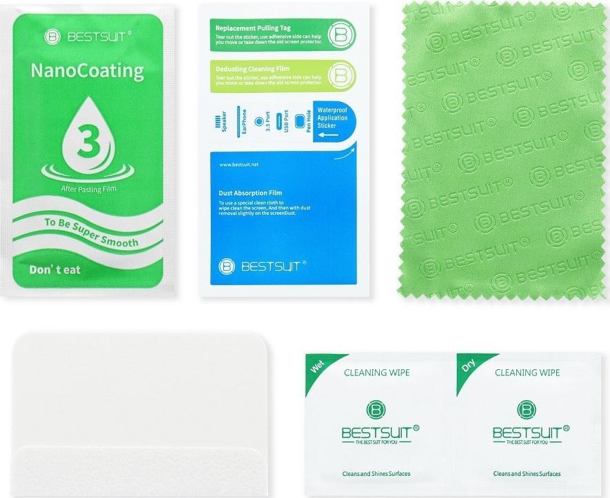 Mbrojtëse ekrani Partner Tele.com Bestsuit Hybrid Glass 5D për Samsung Galaxy S22, xham fleksibël, ngjitje e plotë, e zezë