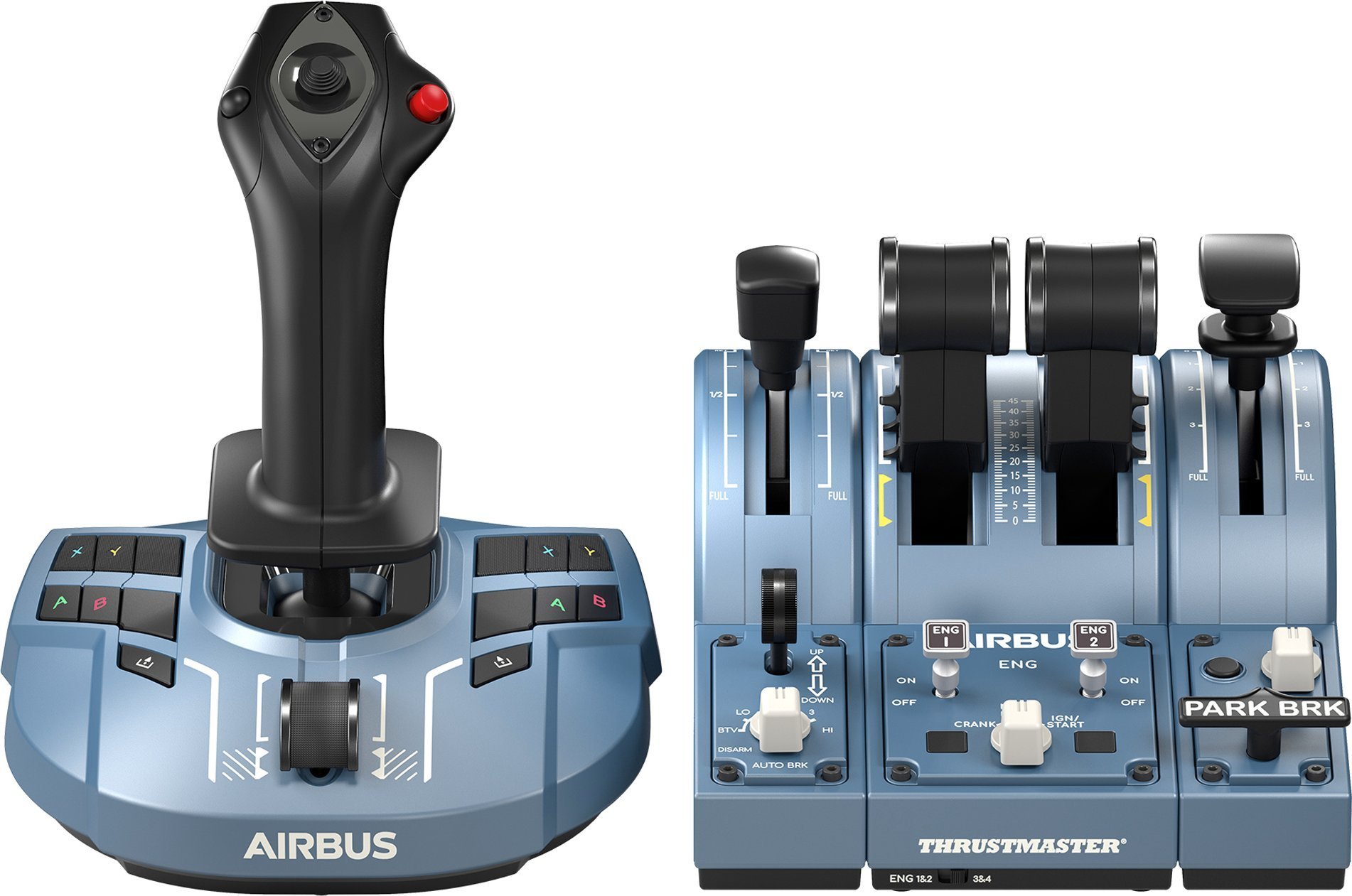 Joystick fluturimi Thrustmaster TCA Captain Pack X Airbus Edition, për Xbox Series X S dhe PC, USB, gri