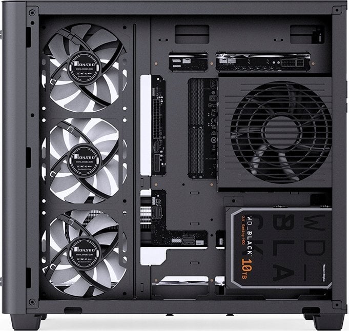 Kasë Jonsbo Jonsbo TK-3 - ATX-Gehäuse, e zezë, Full Tower