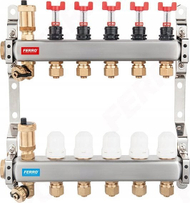 Manifold ngrohje Ferro INOX SN-RZP07S, 1", 7 qarqe, çelik inox