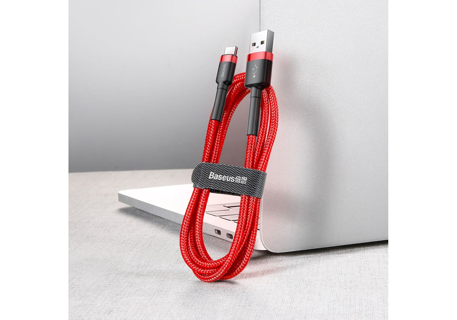 Kabllo Baseus, USB A / USB C, 0.5 m, e kuqe