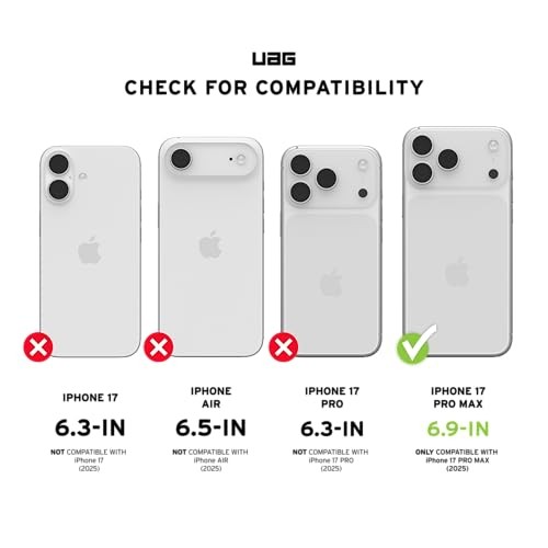 Mbrojtëse telefoni Urban Armor Gear Plyo, 6.9", MagSafe, e zezë transparente