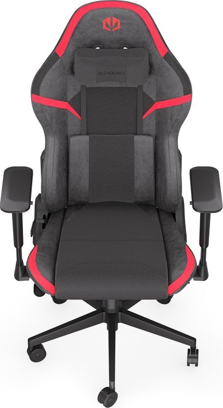 Стол за игри Endorfy Scrim RD (EY8A002), 128x74x69 cm, капацитет од 120 kg, црвено/црно