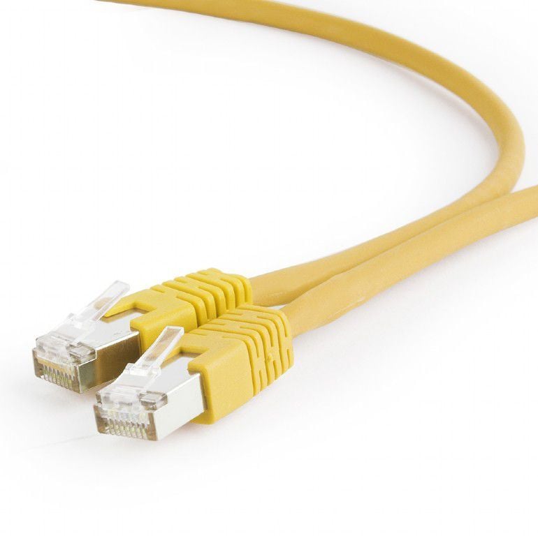 Kabllo rrjeti Gembird RJ-45/RJ-45, cat.6A, S/FTP, 5m, e verdhë  Kabllo rrjeti Gembird RJ-45/RJ-45, cat.6A, S/FTP, 5m, e verdhë