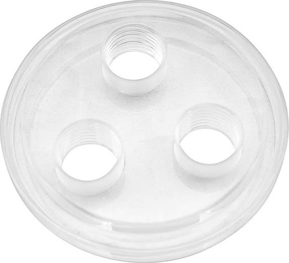 Kapak rezervuari Singularity Computers Protium Triple Port, për ftohje me lëng, i zi