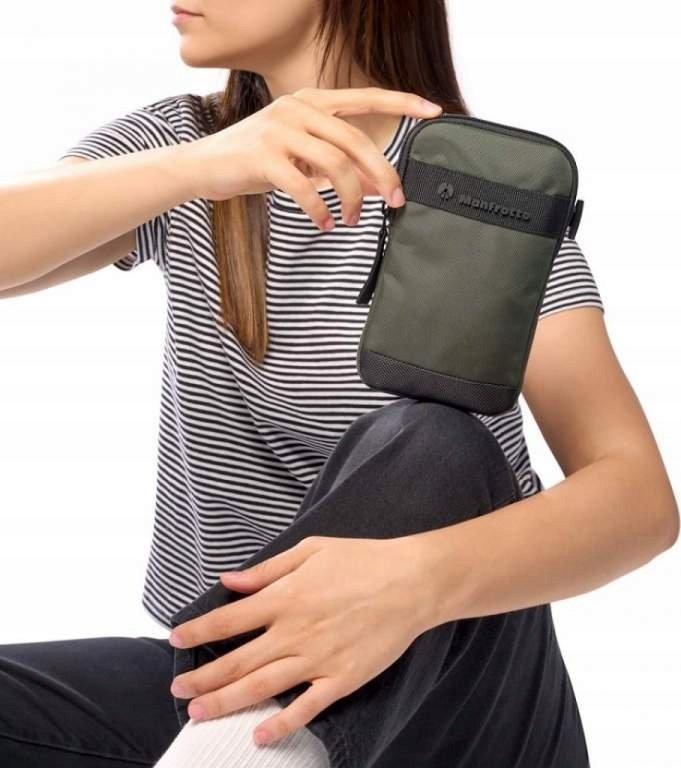 Çantë crossbody Manfrotto Street, për aksesorë dhe smartphone, e zezë