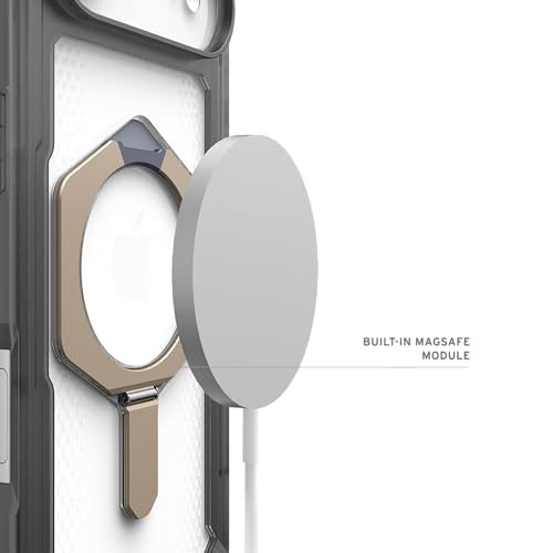 Mbrojtëse telefoni UAG Plasma XTE për iPhone Air, MagSafe, me kickstand, e tejdukshme gri Ash