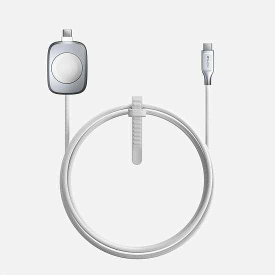 Универзален кабел за полнење за Apple Watch USB C, 1.5m, 100W, бел