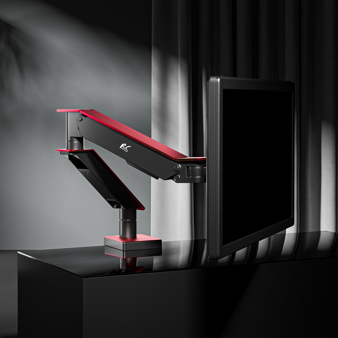 Krah montimi për TV NanoRS, LCD 17-32", 8 kg, VESA 75x75/100x100, krah i dyfishtë, i zi