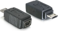 Përshtatës Delock microUSB - miniUSB, i zi