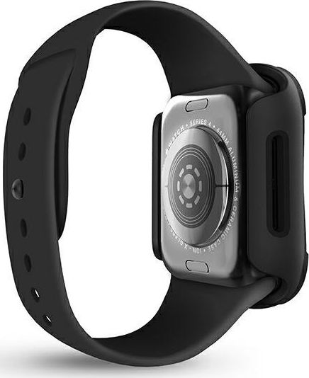 Mbrojtëse UNIQ Torres për Apple Watch Series 4 5 6 SE 40mm, xham i temperuar, e zezë