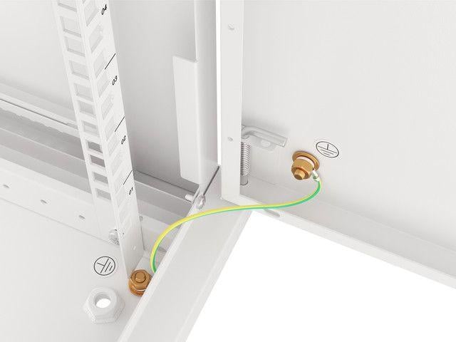 Ѕиден мрежен кабинет Lanberg WF01-6606-00S, 19" 6U, оптоварување 60kg, сив