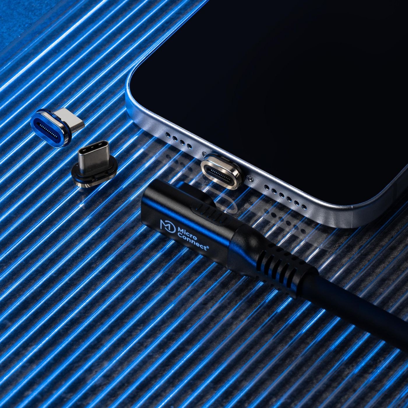 Kabllo USB C Microconnect MC-LS-USB4CC2.0-a, 20Gbps, 240W Power Delivery, e zezë