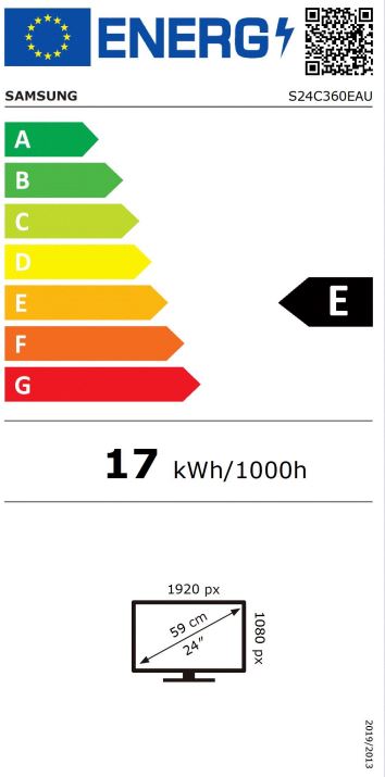 Monitor Samsung LS24C360EAUXEN, 24", VA, FHD, 75Hz, 4ms, i zi