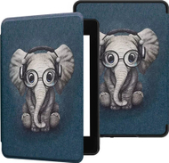 Mbulesë Strado Smart Case Graphic për Kindle Paperwhite 1 2 3, magnetike, auto sleep wake, me elefant