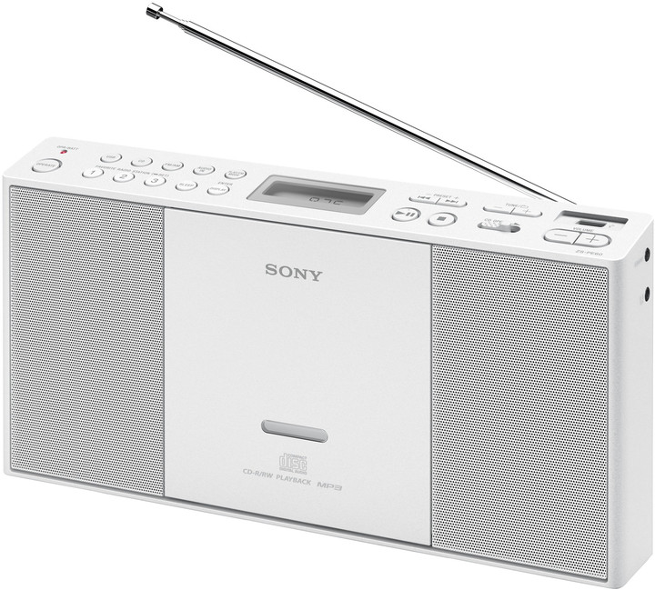 Radio portative SONY ZS-PE60, e bardhë