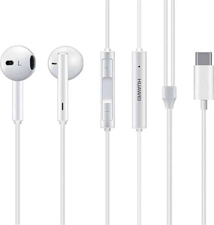 Kufje Huawei CM33, në vesh, me kabllo, të bardha