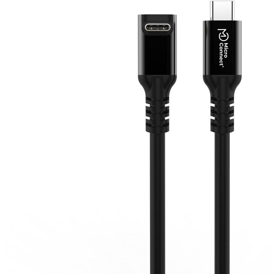 Kabllo USB C Microconnect 3.2 Gen 2x2 Premium, për të dhëna, e zezë