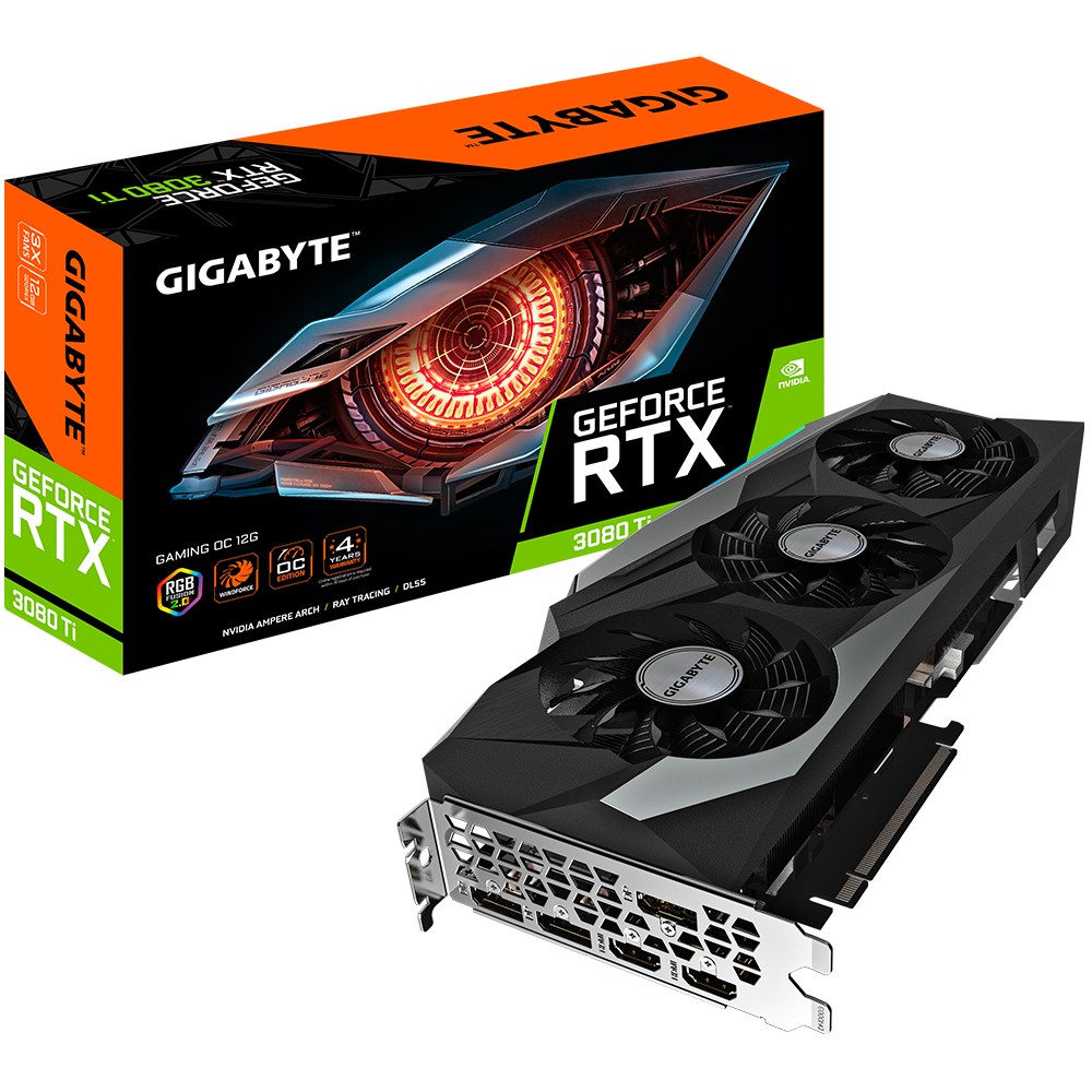 Kartë grafike GIGABYTE Gaming NVIDIA GeForce RTX 3080 Ti, OC, 12 GB GDDR6X