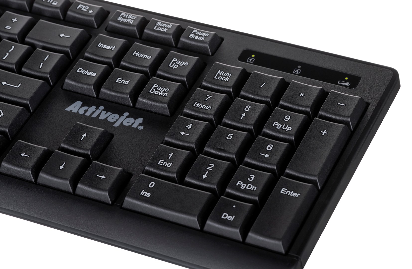 Tastierë wireless Activejet K-3803SW, 1x AAA, e zezë