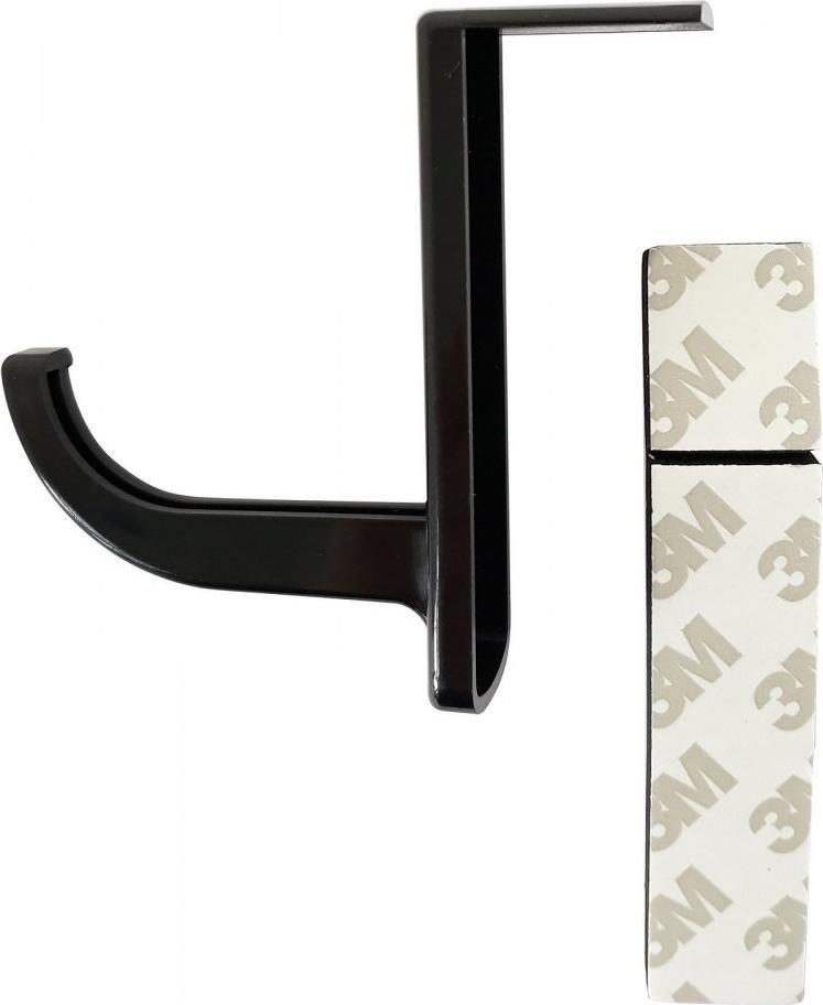 Држач за слушалки Techly, пластика, Црна