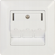 Prizë modulare Solarix për 3 keystone, nën suva, e bardhë