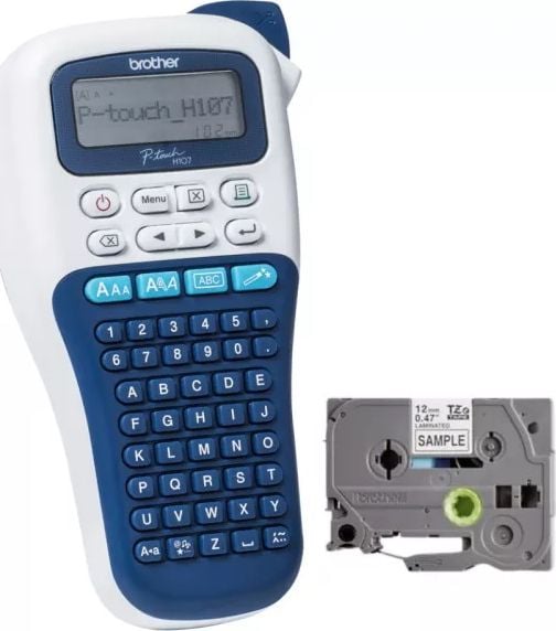 Pajisje etiketimi Brother PT-H107B, ekran LCD, portative, gri