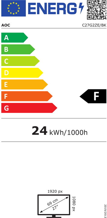 [OUTLET] Monitor AOC C27G2ZE - LED 27''