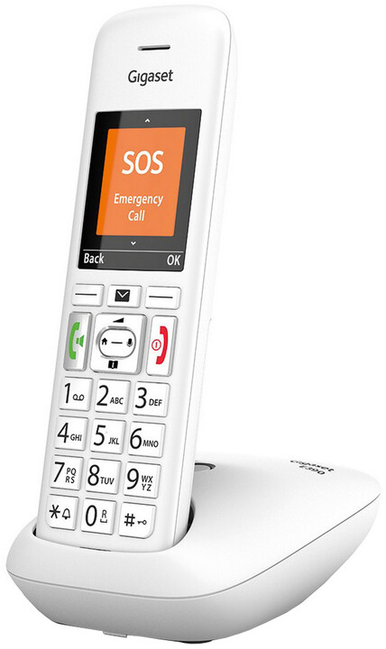 Telefon analog Gigaset E390 - pa makinë të përgjigjes, i bardhë Telefon analog Gigaset E390 - pa makinë të përgjigjes, i bardhë
